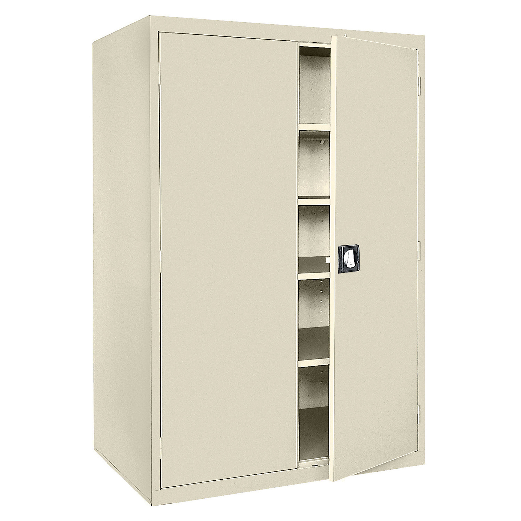 Sandusky Lee Elite Series Welded Cabinet - 46in. x 24in. x 72in., Steel, Putty, Lockable, Model# EA4R462472-07